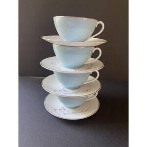 Royal Dalton Bone China Summer Song Cup/Saucer Made In England Set (4) H4949